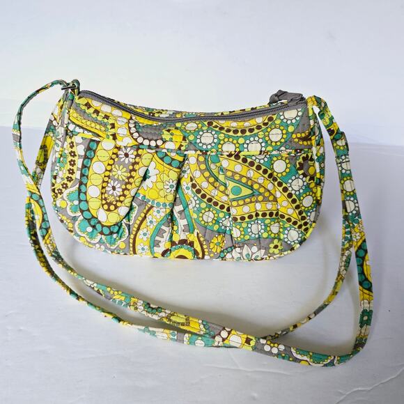Vera Bradley Lemon Parfait Crossbody Bag EUC - Picture 1 of 7